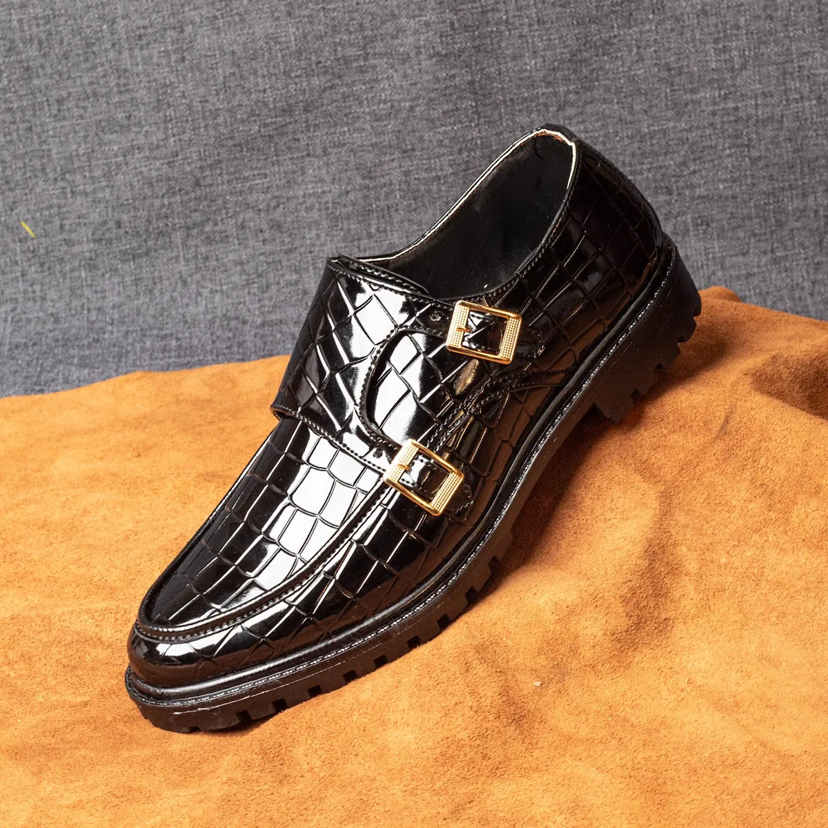 VERSO double monk strap shoe
